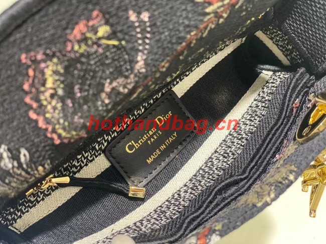 DIOR MINI LADY D-LITE BAG Embroidery M0500BZ-4