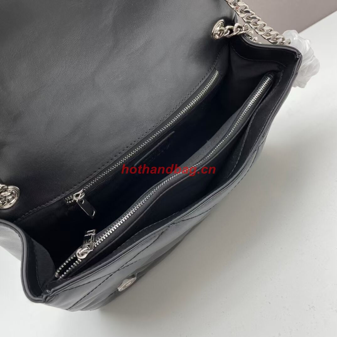 SAINT LAURENT LEATHER BAG Y203737 BLACK