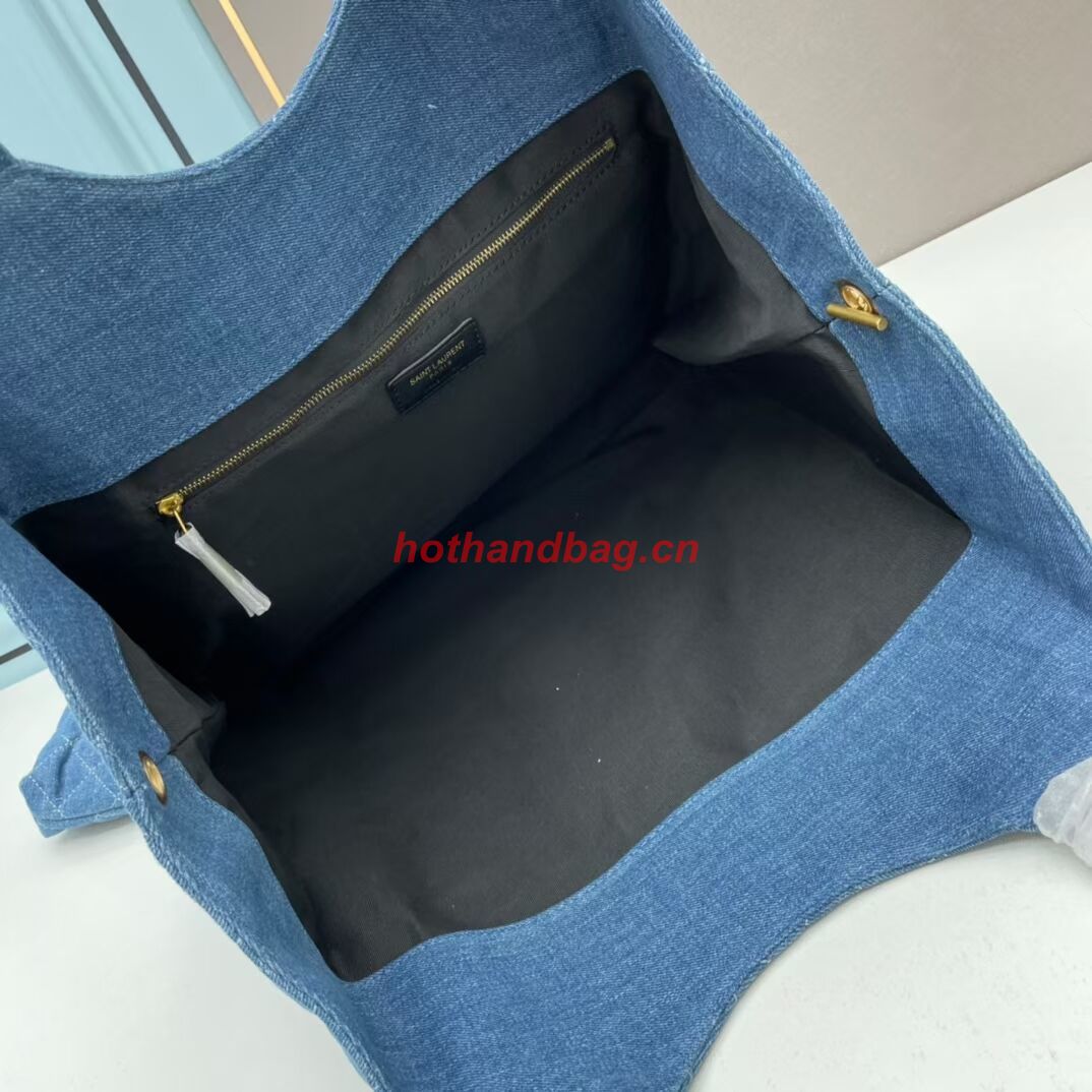 SAINT LAURENT SHOPPING Denim bag Y205320 blue