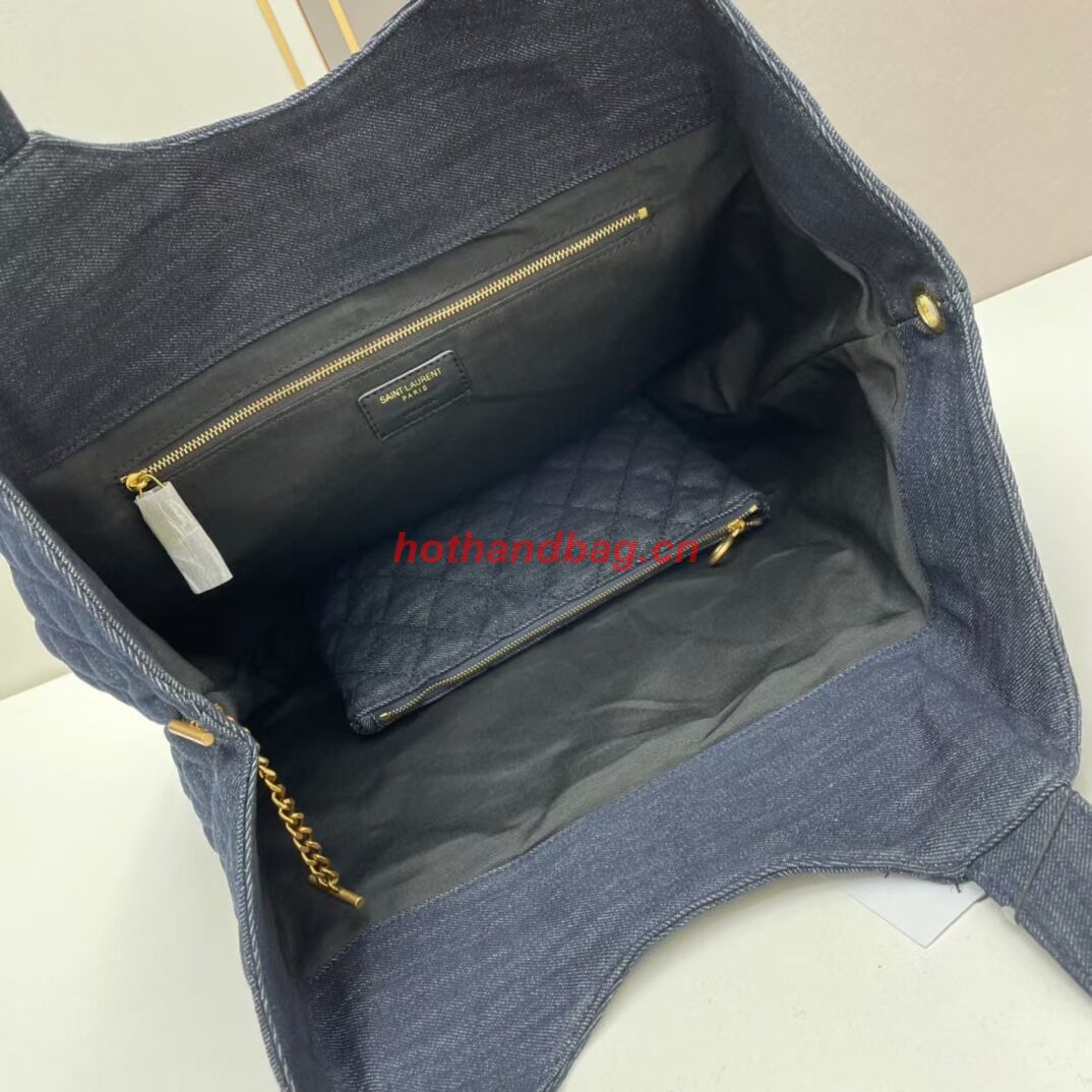 SAINT LAURENT SHOPPING Denim bag Y205320 dark blue