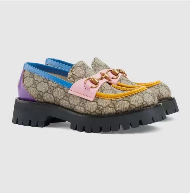 Gucci Womens GG lug sole loafer ‎727170