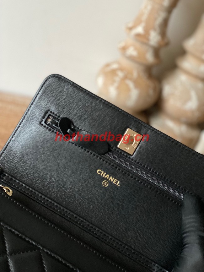 CHANEL WALLET ON CHAIN AP1450 BLACK