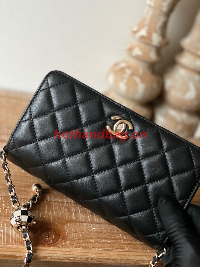 CHANEL WALLET ON CHAIN AP1450 BLACK