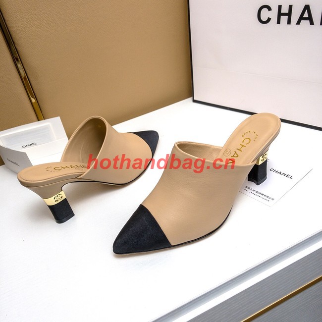 Chanel slipper heel height 5CM 41924-1