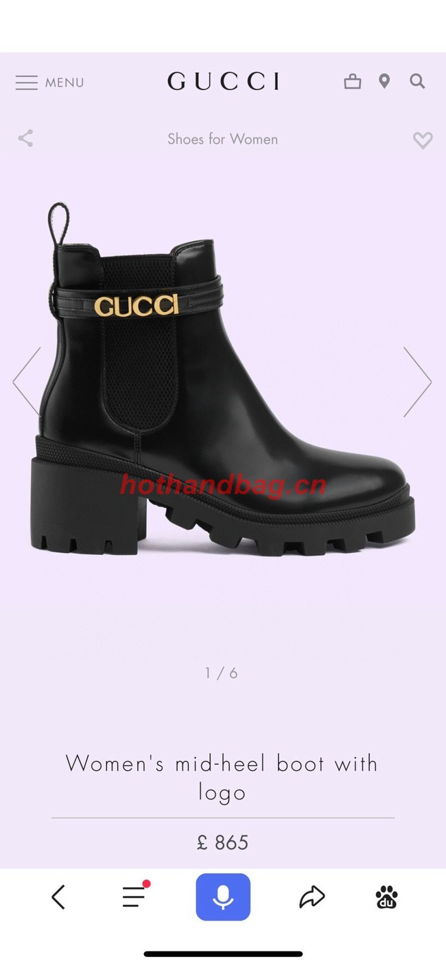 Gucci ankle boot heel height 6CM 91924-2