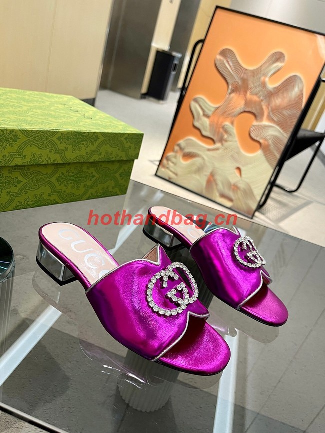 Gucci slipper heel height 2CM 91929-1 