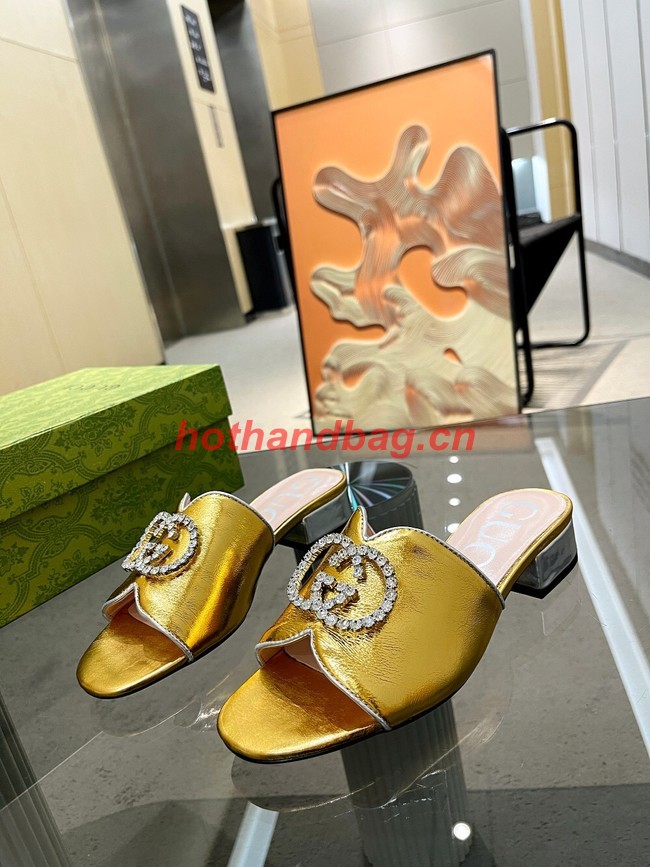 Gucci slipper heel height 2CM 91929-2