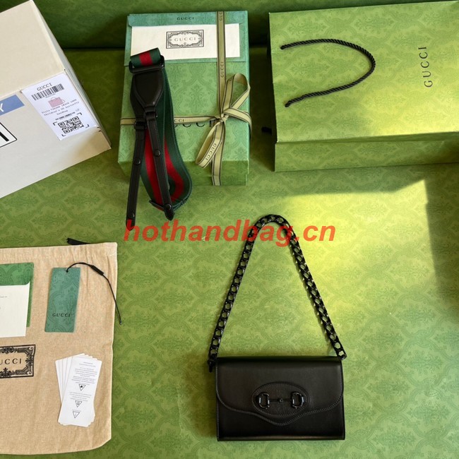 Gucci Horsebit 1955 mini bag 724713 Black