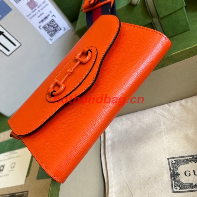 Gucci Horsebit 1955 mini bag 724713 Orange