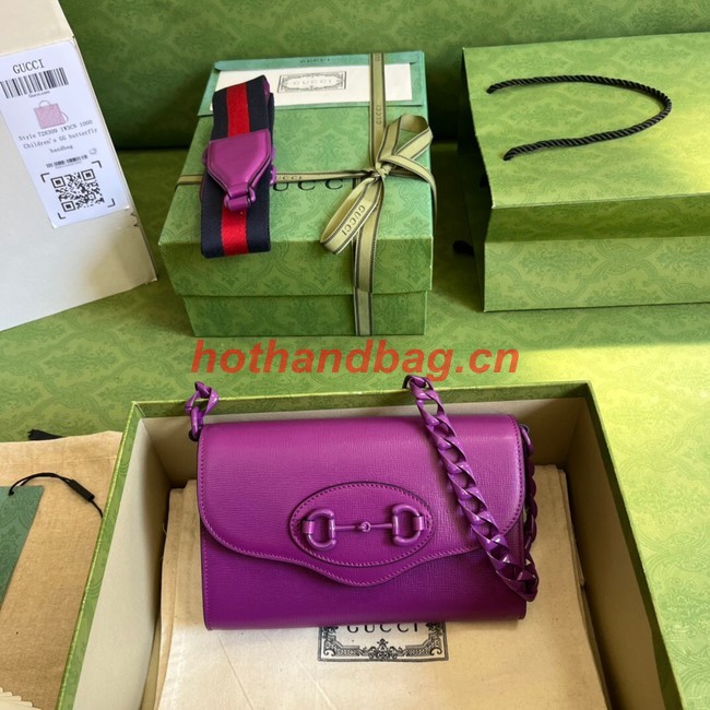 Gucci Horsebit 1955 mini bag 724713 Purple