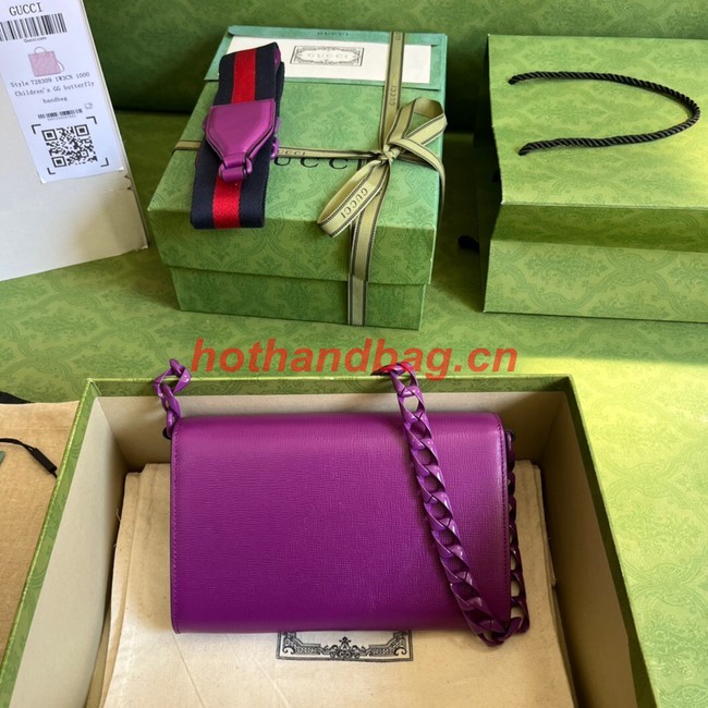 Gucci Horsebit 1955 mini bag 724713 Purple