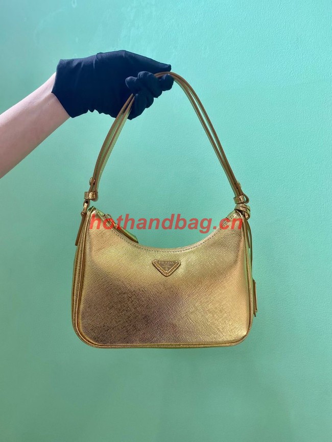 Prada Saffiano leather mini-bag 1BC204B gold