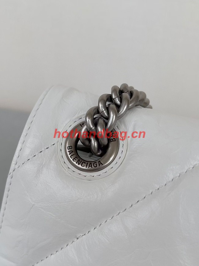 Balenciaga HOURGLASS Wallet With Chain 92885 WHITE