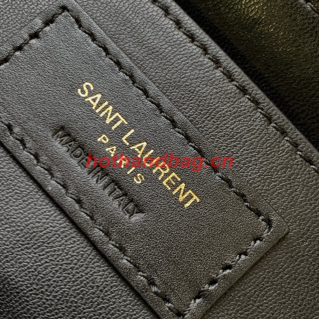 SAINT LAURENT SOLFERINO MEDIUM SATCHEL IN BOX LEATHER 634305 BROWN