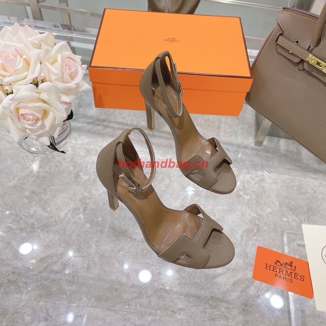 Hermes SANDAL Shoes HMS72301 Elephant Gray