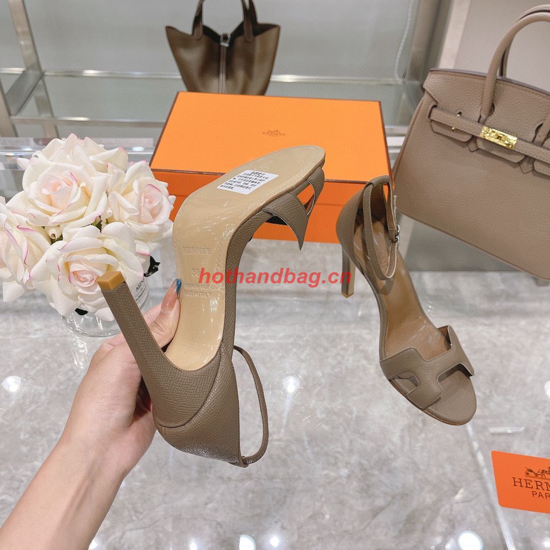 Hermes SANDAL Shoes HMS72301 Elephant Gray