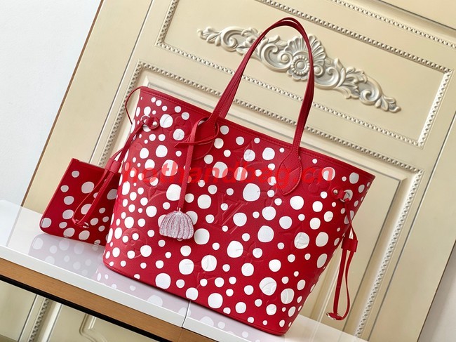 Louis Vuitton LV X YK NEVERFULL MM M46422 red