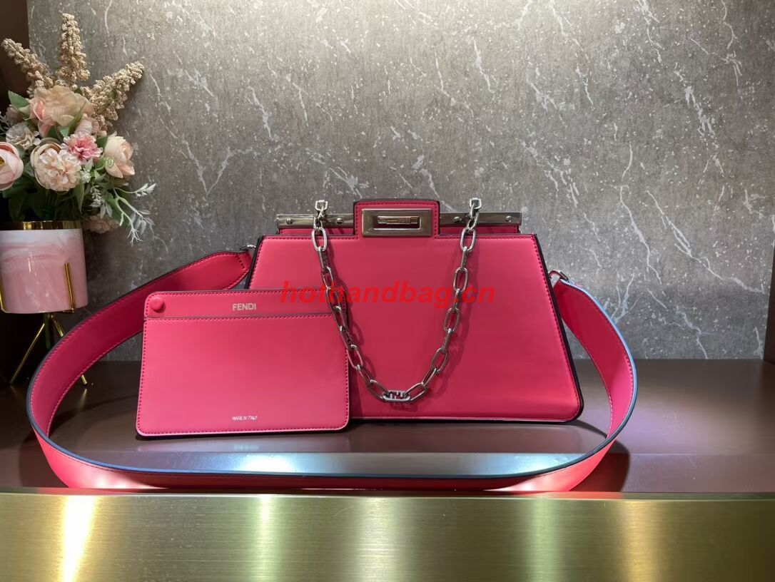 Fendi Peekaboo Cut Medium soft nappa leather bag 8BN340 pink