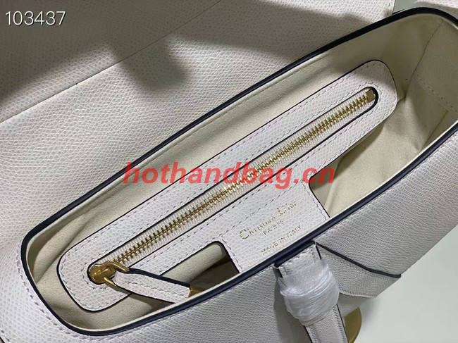 DIOR SADDLE BAG WITH STRAP Grained Calfskin M0455C Latte