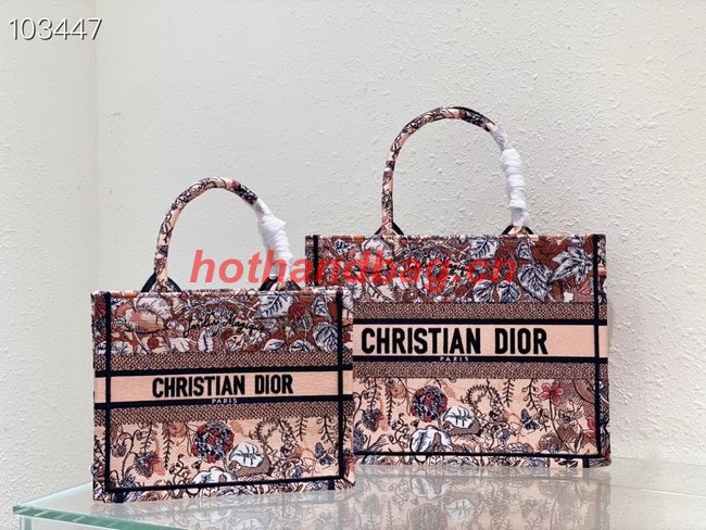 SMALL DIOR BOOK TOTE Embroidery M1265ZR