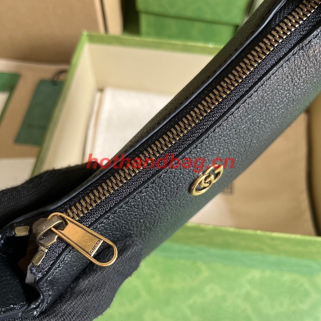 Gucci Aphrodite shoulder bag with Double G 739076 black