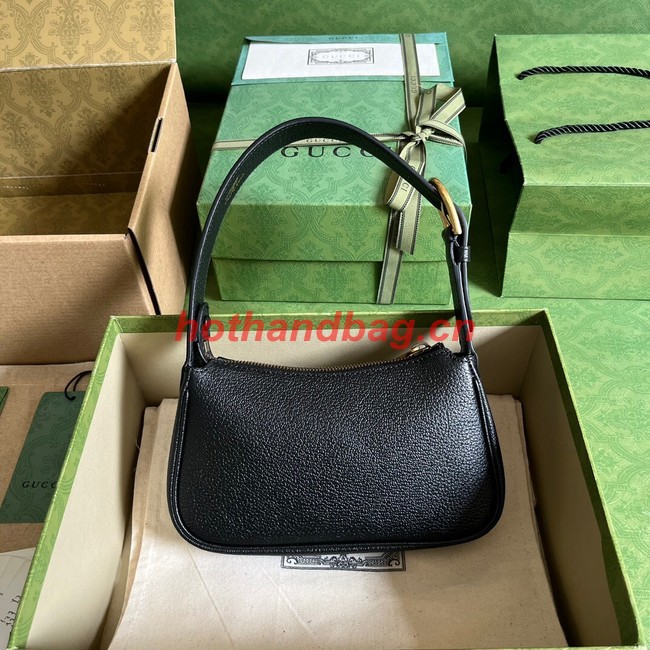 Gucci Aphrodite shoulder bag with Double G 739076 black