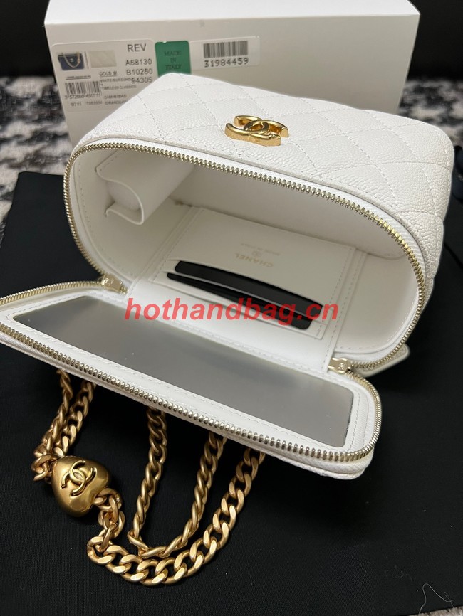 Chanel VANITY WITH CHAIN AP3120 white