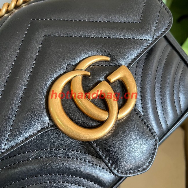 Gucci GG Marmont mini shoulder bag 739682 black