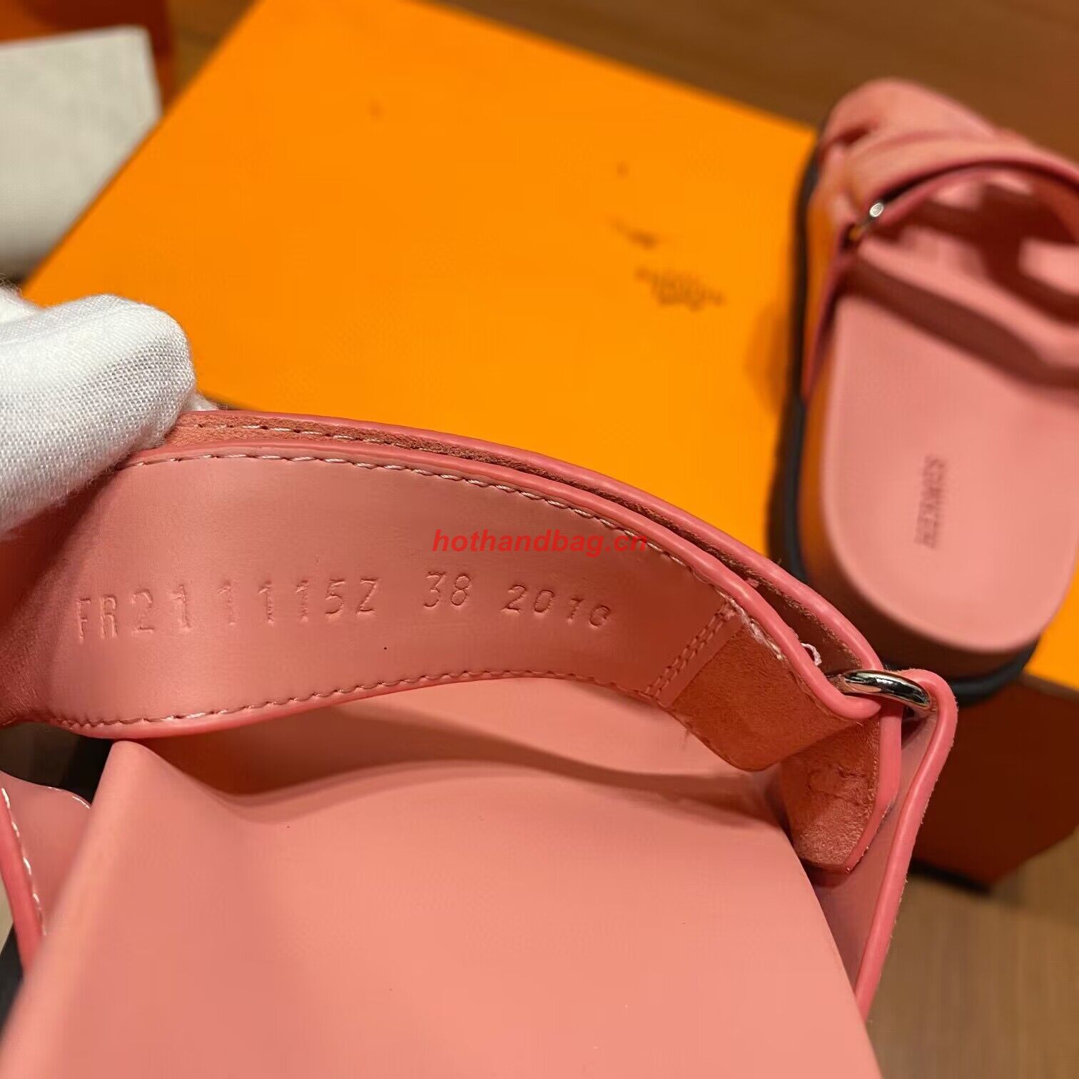 Hermes Shoes 2022 Chypre sandals HM63920 Pink