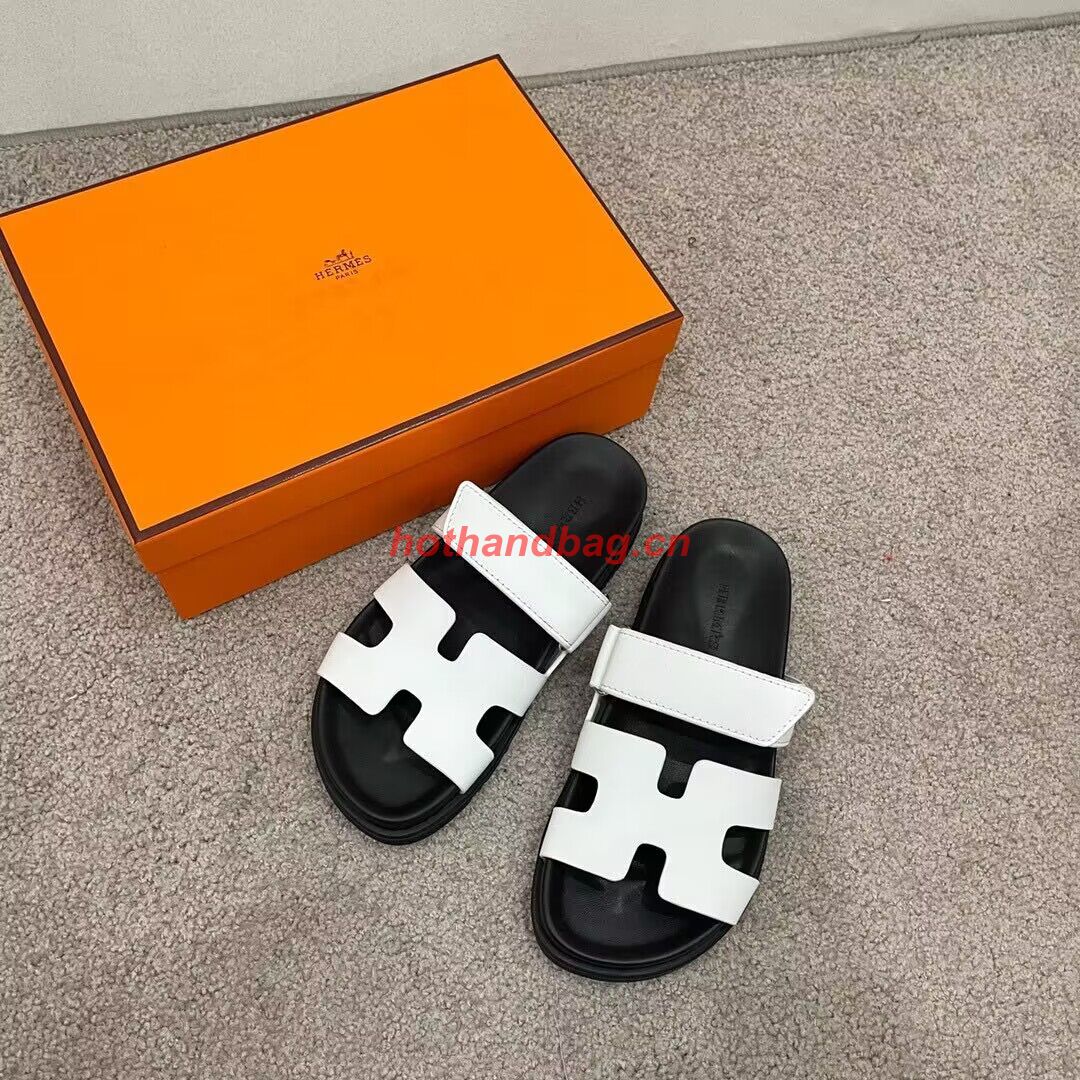 Hermes Shoes 2022 Chypre sandals HM63920 White