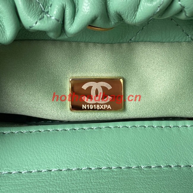 Chanel SMALL BUCKET BAG AS3793 Light Green