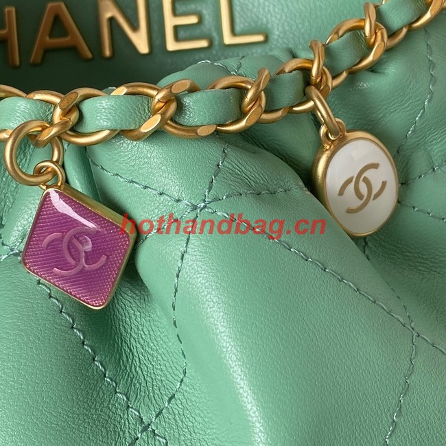 Chanel SMALL BUCKET BAG AS3793 Light Green