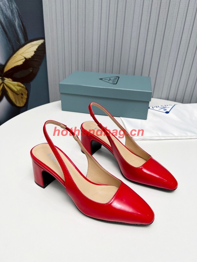 Prada Patent-leather slingback pumps 93174-2