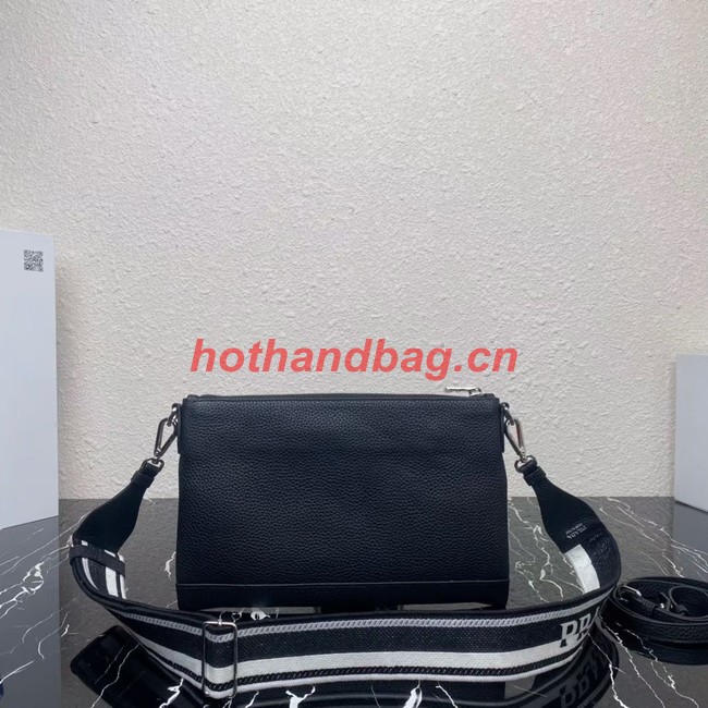 Prada Leather shoulder bag 1BH050 black