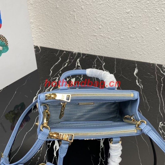 Prada Galleria Saffiano leather mini-bag 1BA906 blue