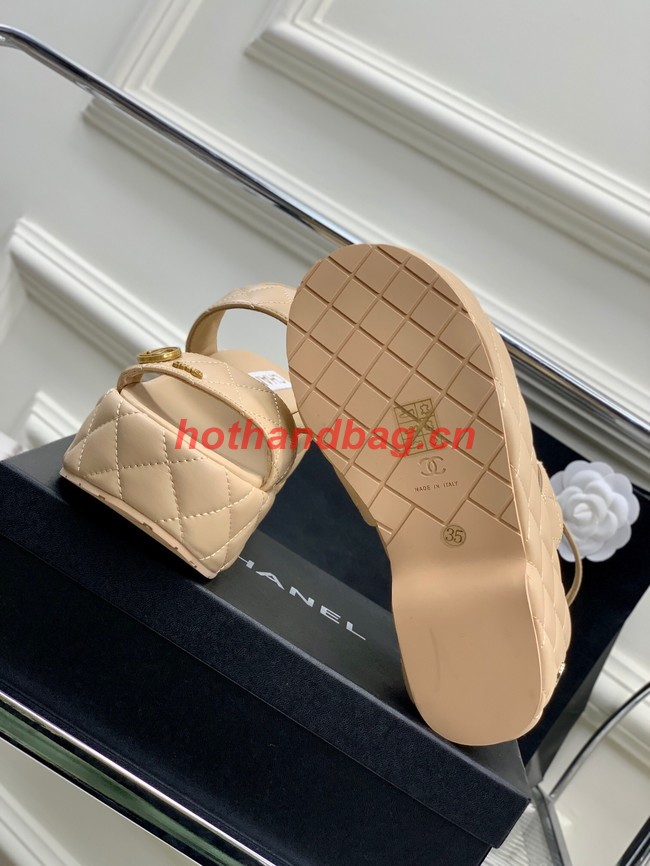 Chanel WOMENS SANDAL heel height 5CM 93190-2