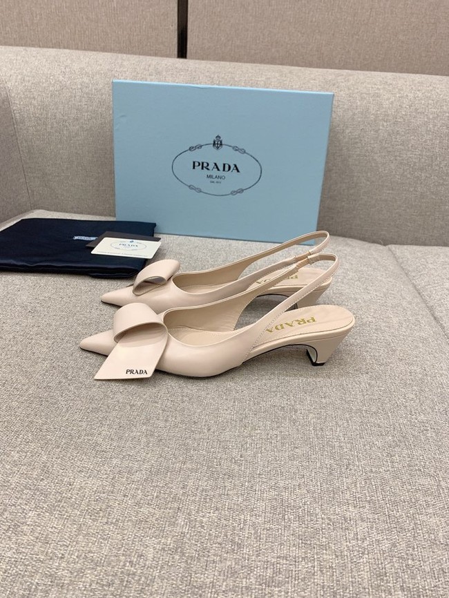 Prada Soft padded leather slingback pumps 93225-2