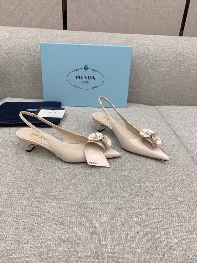 Prada Soft padded leather slingback pumps 93225-8