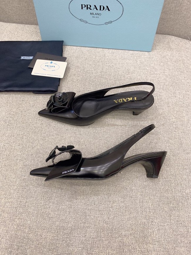 Prada Soft padded leather slingback pumps 93225-9