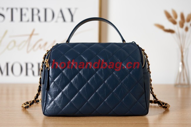 Chanel BOWLING BAG AS3740 Dark Blue