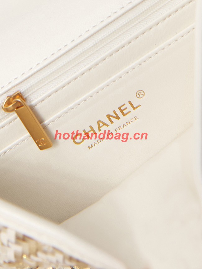 Chanel FLAP BAG AS3767 WHITE