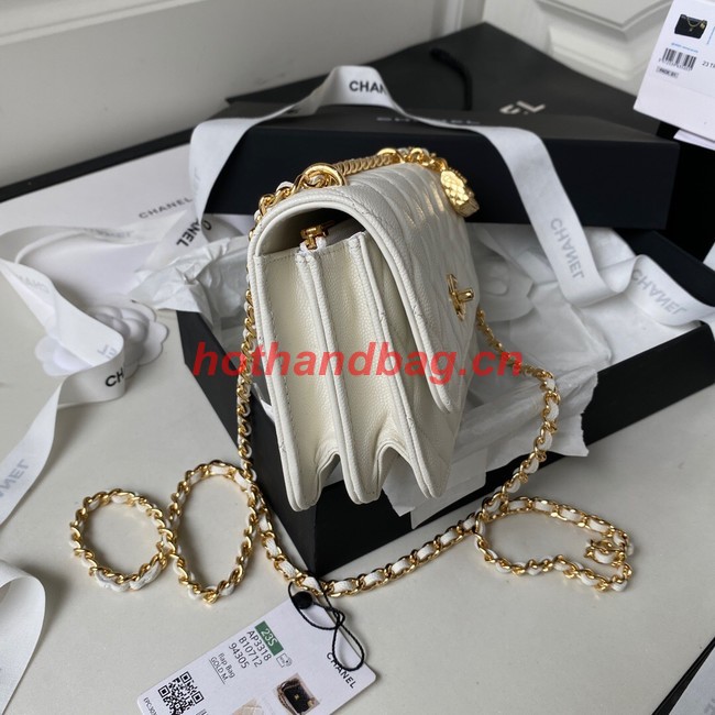 CHANEL WALLET ON CHAIN AP3318 white