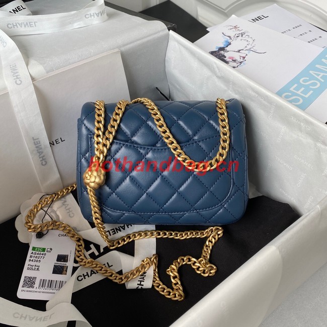 Chanel MINI FLAP BAG AS4040 blue