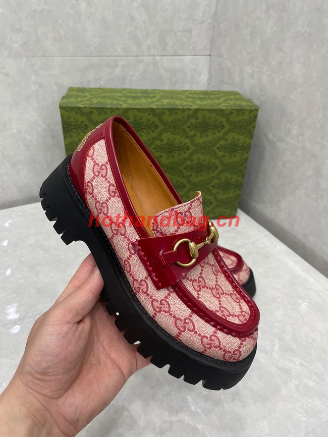 Gucci Womens GG lug sole loafer 93262-4