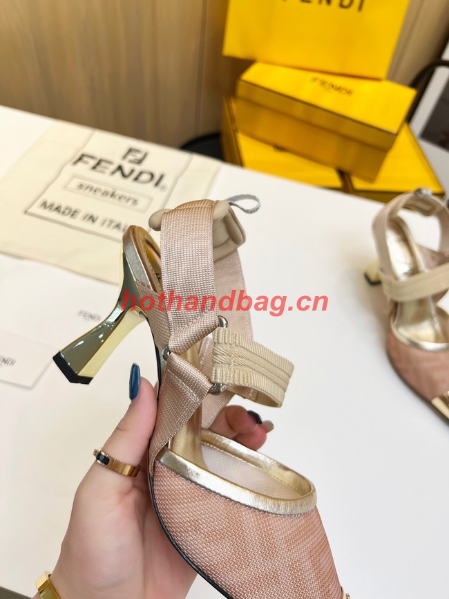 Fendi Colibri mesh high-heeled slingbacks 93291-1