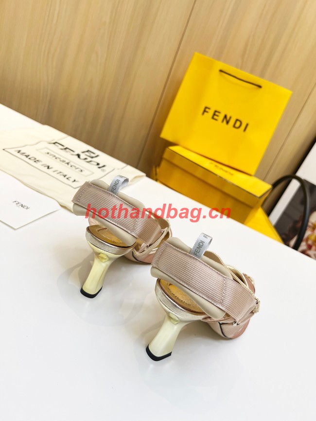 Fendi Colibri mesh high-heeled slingbacks 93291-1