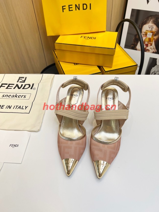 Fendi Colibri mesh high-heeled slingbacks 93291-1