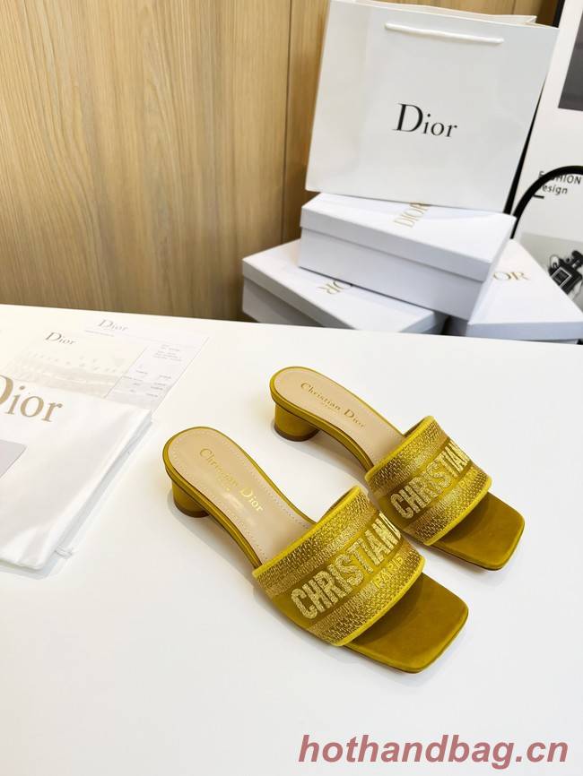 Dior DWAY SLIDE Embroidered Cotton 93320-3