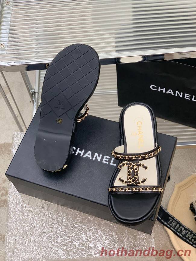 Chanel slippers heel height 3CM 93322-2