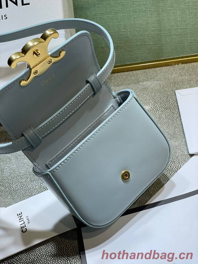 Celine MINI TRIOMPHE IN CALFSKIN 10I512 light blue